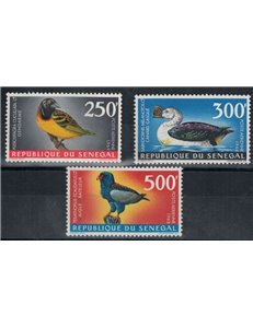 SENEGAL 1968 Definitives, birds 3 v
