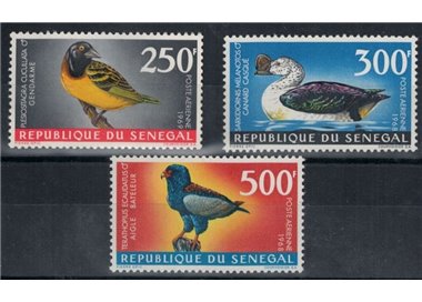 SENEGAL 1968 Definitivi, uccelli - Definitives, birds 3 v