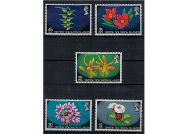 SOLOMON ISLANDS 1972 Flowers 5 v