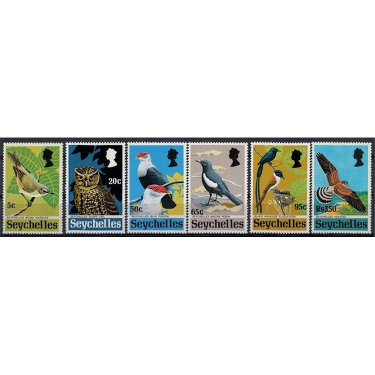 SEYCHELLES 1972 Birds 6v MNH**