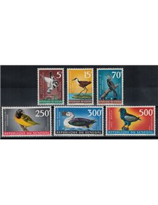 SENEGAL 1968 Definitives, birds 6 v