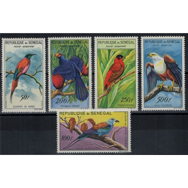SENEGAL 1960/63 Uccelli - Birds 5 v