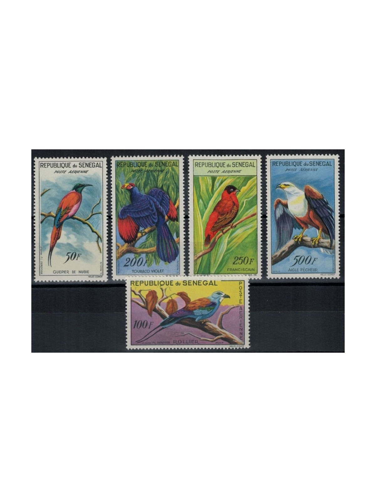 SENEGAL 1960/63 Uccelli - Birds 5 v