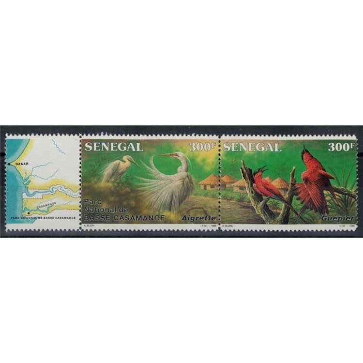 SENEGAL 1987 Birds 2v MNH**
