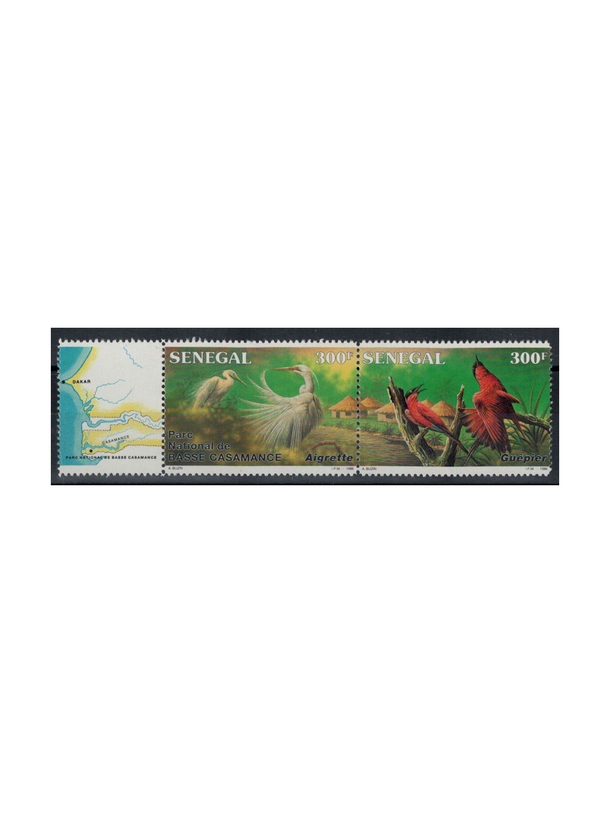 SENEGAL 1987 Uccelli - Birds 2v MNH**