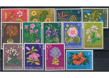 SIERRA LEONE 1963 Ordinary series, flowers 13v MNH**