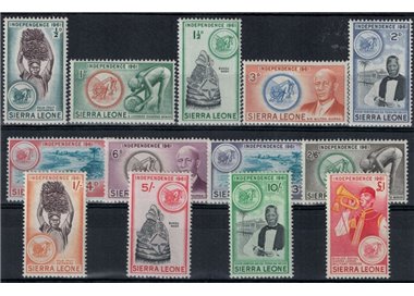 SIERRA LEONE 1961 Ordinary series 13v MNH**