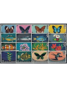 SOLOMON 1972-73 Ordinari - Definitives, flora e fauna 12v MNH**
