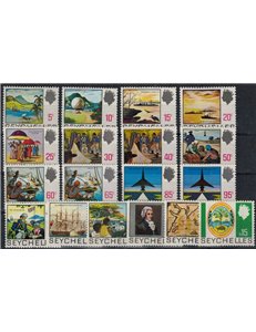 SEYCHELLES 1969/72 Ordinary - Definitives 18 v