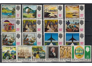 SEYCHELLES 1969/72 Ordinary - Definitives 18 v