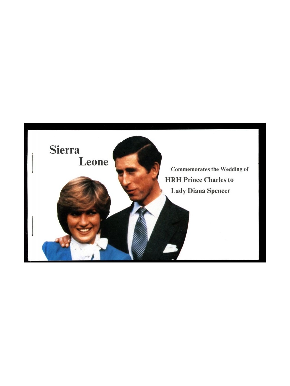 SIERRA LEONE 1981 Charles and Diana Royal Wedding 1 booklet MNH**