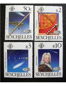 SEYCHELLES 1986 Halley's Comet - Halleys comet 4v MNH**