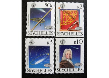 SEYCHELLES 1986 Cometa di Halley - Halleys comet 4v MNH**