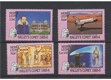 SIERRA LEONE 1986 Cometa di Halley 4v MNH**