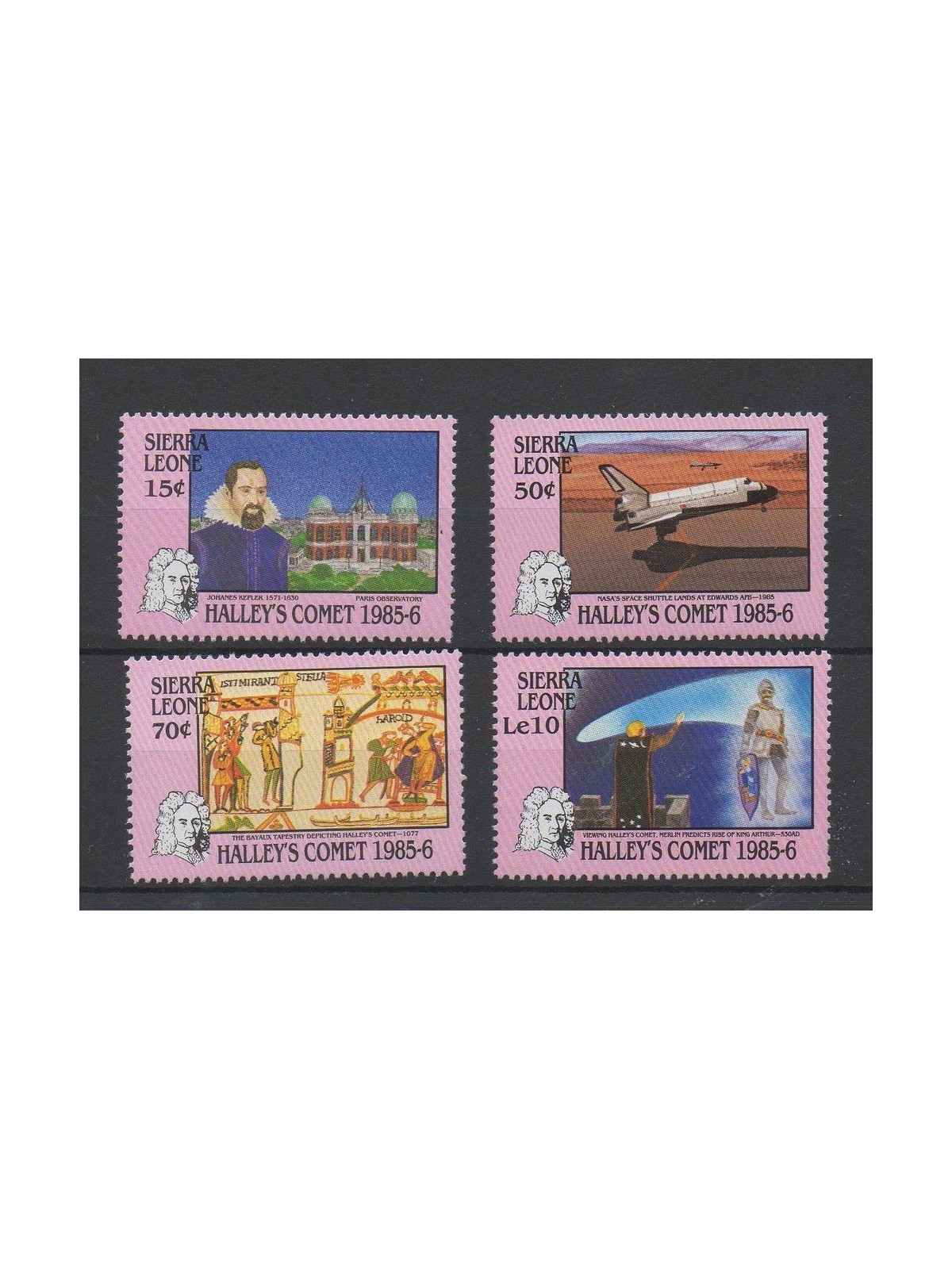 SIERRA LEONE 1986 Cometa di Halley 4v MNH**