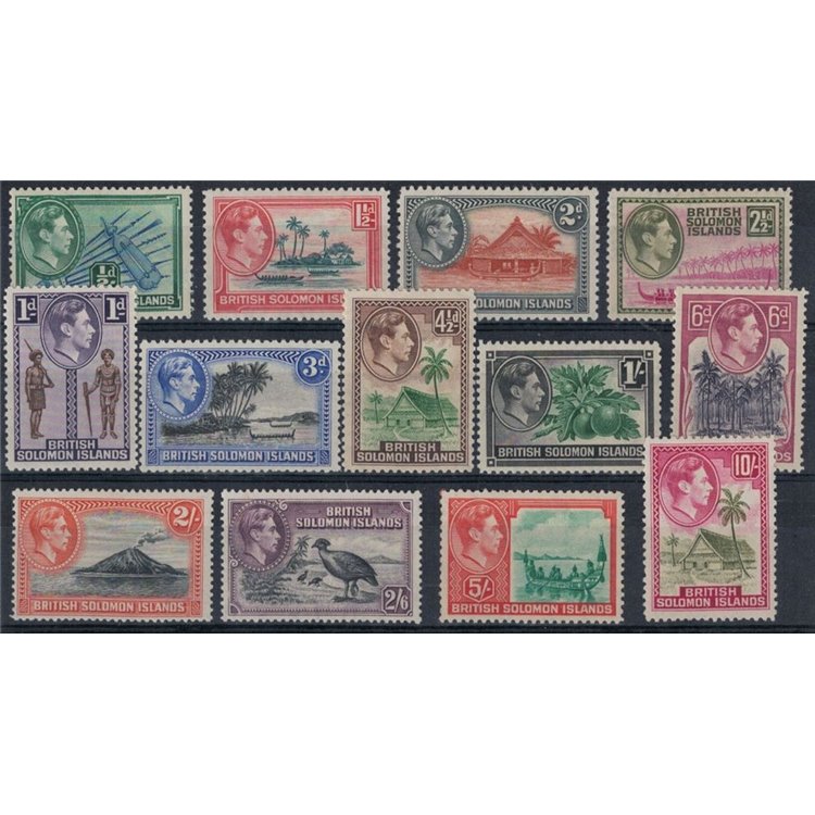 SOLOMON 1939 Serie ordinaria 13v MH*