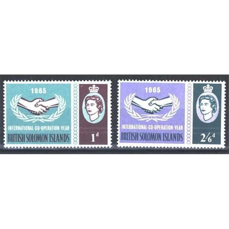 SOLOMON 1965 International co-operation 2v MNH**