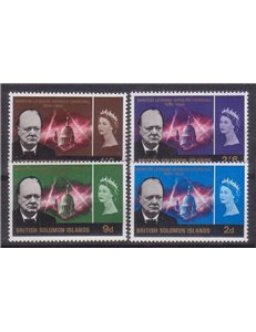 SOLOMON 1966 Sir Winston Churchill 4v MNH**