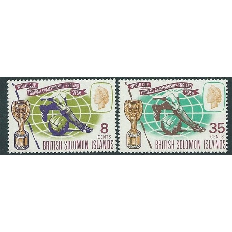 SOLOMON 1966 World Cup Football 2v MNH**
