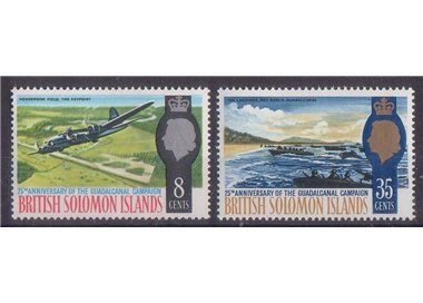 SOLOMON 1967 Guadalcanal campaign 2v MNH**