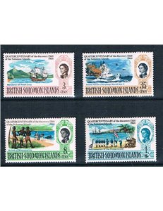SOLOMON 1967 Discovery 400th anniversary 4v MNH**