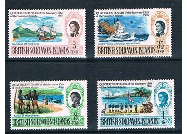 SOLOMON 1967 Discovery 400th anniversary 4v MNH**