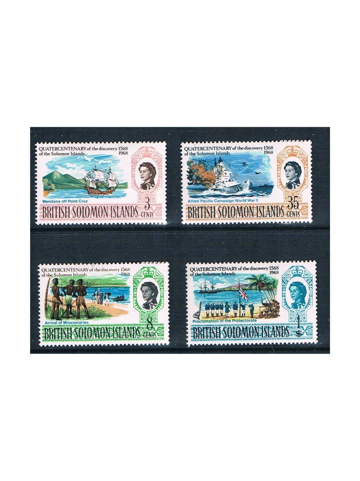 SOLOMON 1967 Discovery 400th anniversary 4v MNH**