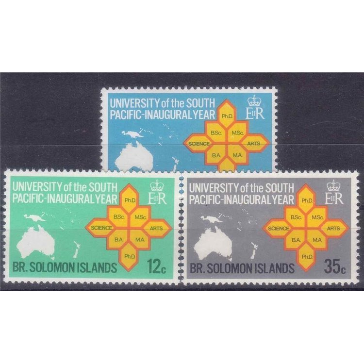 SOLOMON 1969 South Pacific university 3v MNH**
