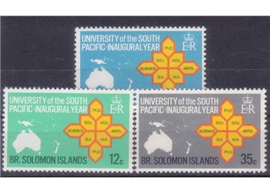 SOLOMON 1969 South Pacific university 3v MNH**