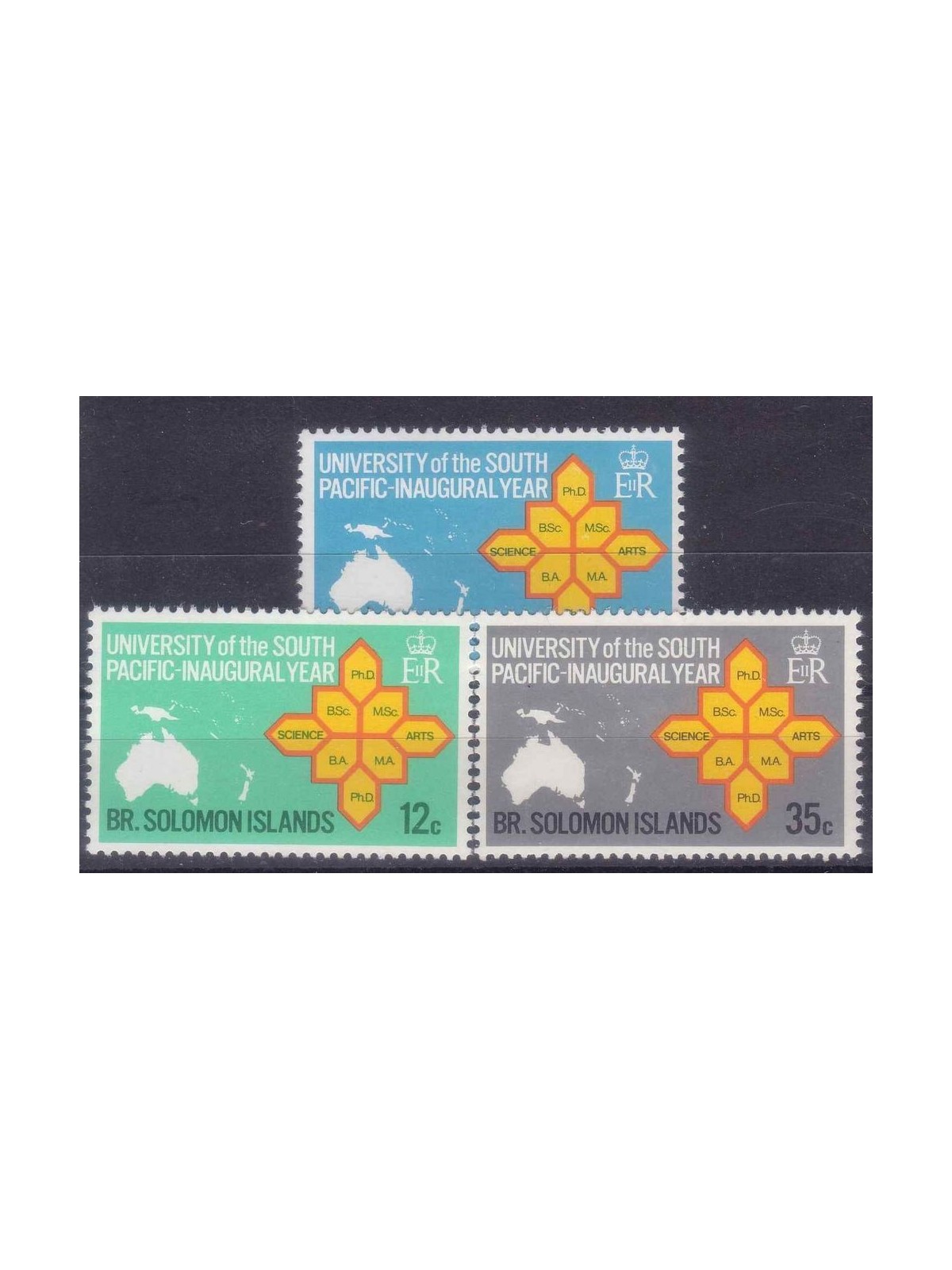 SOLOMON 1969 South Pacific university 3v MNH**