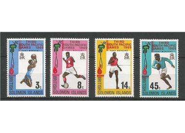 SOLOMON 1969 South Pacific games 4v MNH**