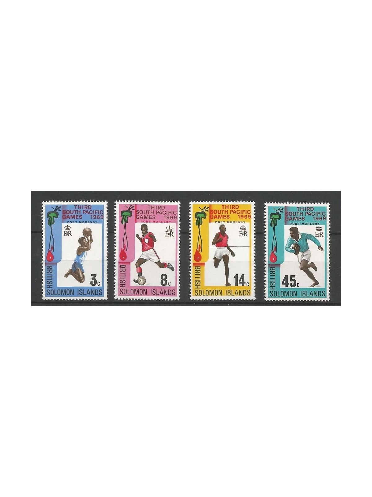 SOLOMON 1969 South Pacific games 4v MNH**