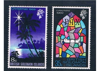 SOLOMON 1969 Christmas 2v MNH**