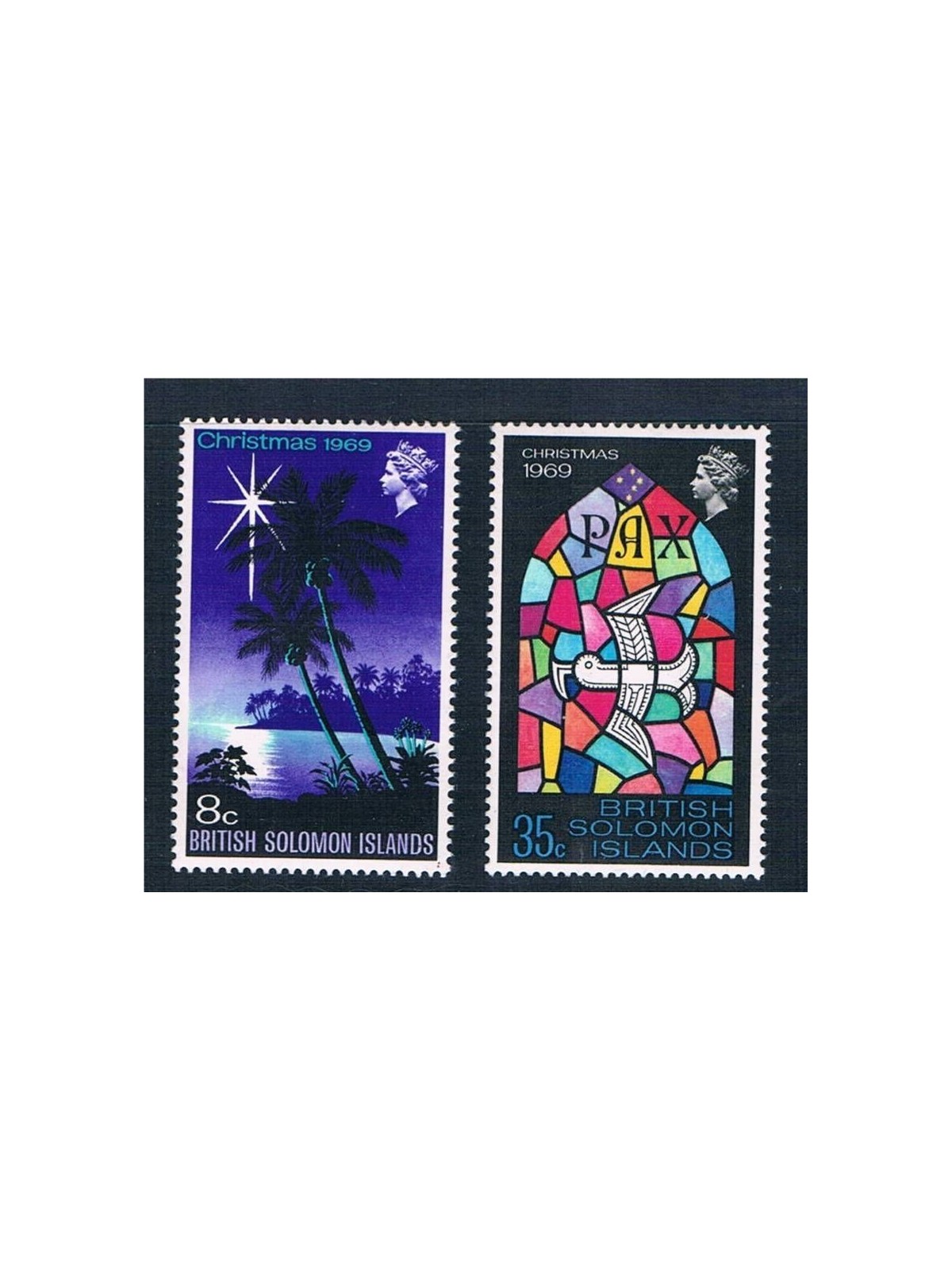 SOLOMON 1969 Christmas 2v MNH**