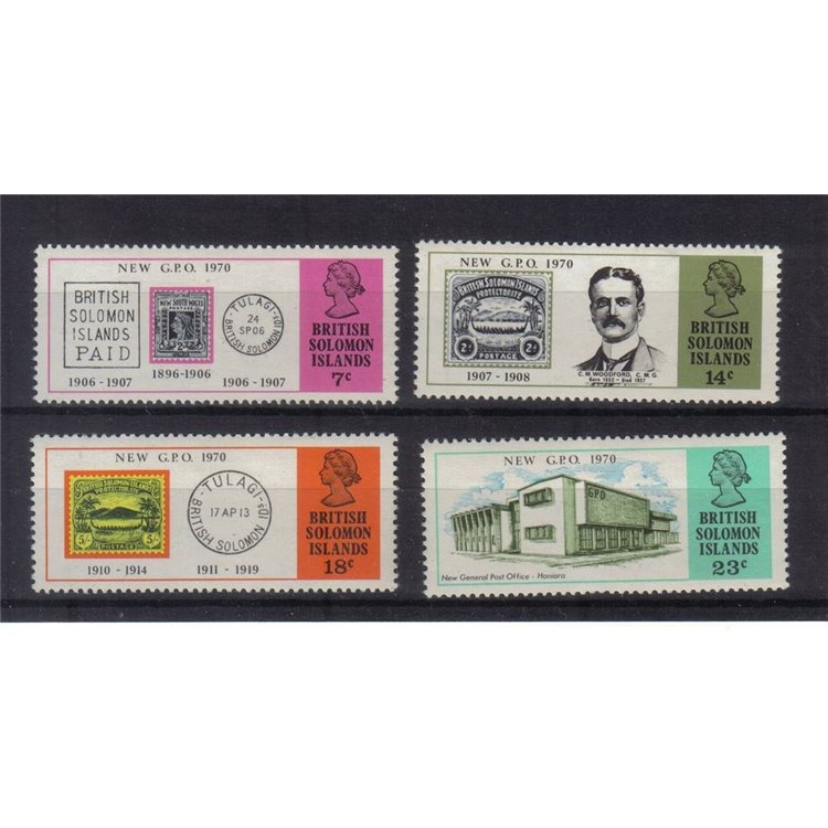 SOLOMON 1970 New post office 4v MNH**