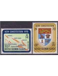 SOLOMON 1970 New constitution 2v MNH**