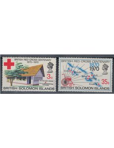 SOLOMON 1970 Croce Rossa 2v MNH**