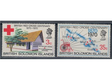 SOLOMON 1970 Red Cross 2v MNH**