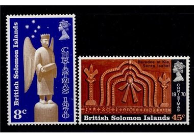 SOLOMON 1970 Christmas 2v MNH**