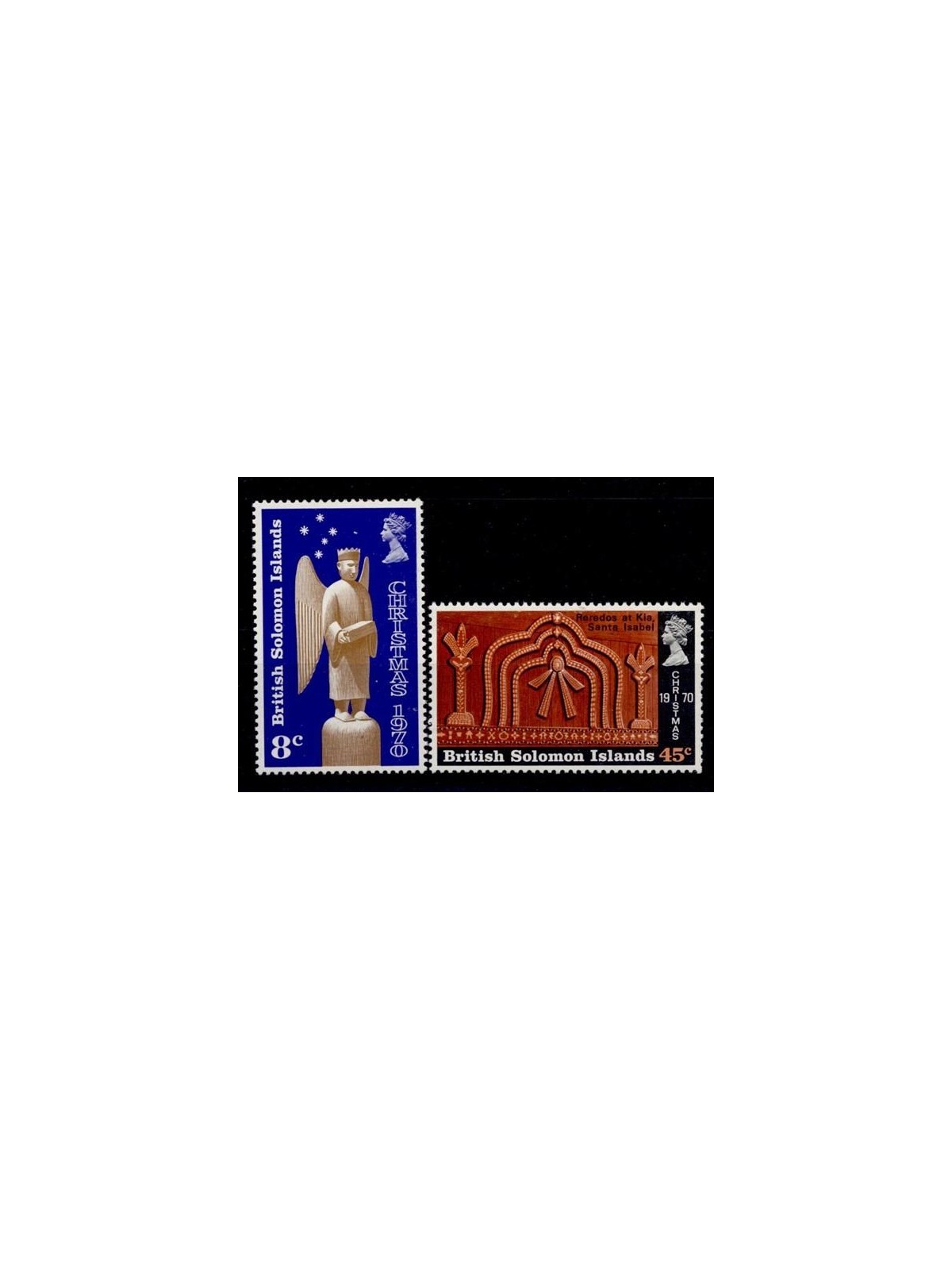 SOLOMON 1970 Christmas 2v MNH**