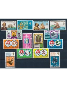 SOLOMON 1971 Complete Yearset 14v MNH**