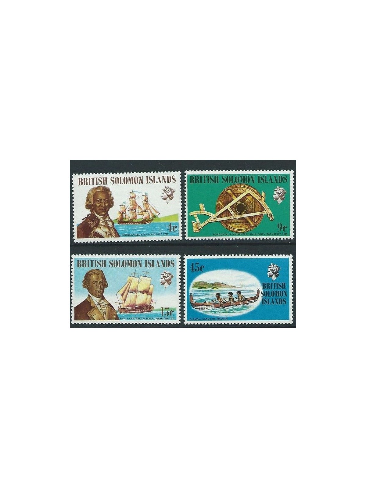 SOLOMON 1972 Ships & navigation 4v MNH**