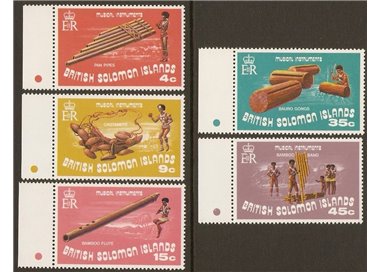SOLOMON 1973 Music instruments 5v MNH**