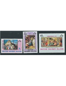 SOLOMON 1973 Christmas 3v MNH**