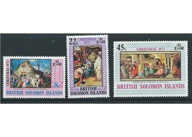SOLOMON 1973 Christmas 3v MNH**