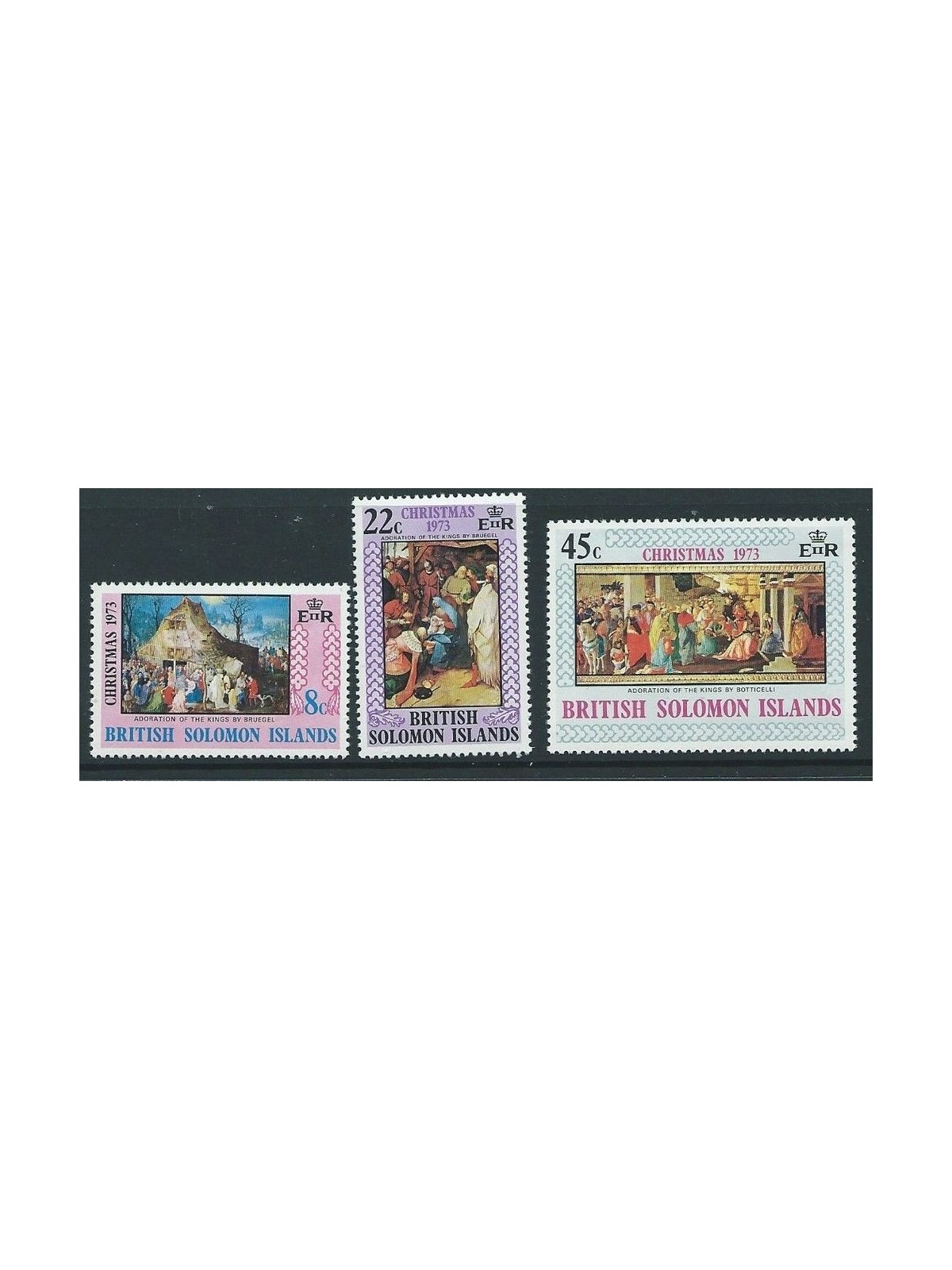 SOLOMON 1973 Christmas 3v MNH**