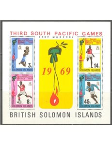 SOLOMON 1969 South Pacific games 1 BF MNH**