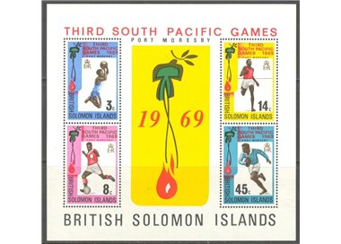 SOLOMON 1969 South Pacific games 1 BF MNH**