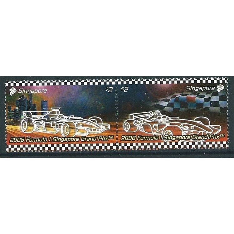 SINGAPORE 2008 Formula 1 - Grand Prix 2v MNH**