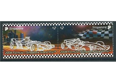SINGAPORE 2008 Formula 1 - Grand Prix 2v MNH**
